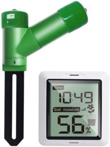 ECOWITT WH0291 Bodenfeuchtigkeitsprüfer - Digitaler Feuchtigkeitssensor für Pflanzenpflege im Garten & Indoor mit LCD-Di
