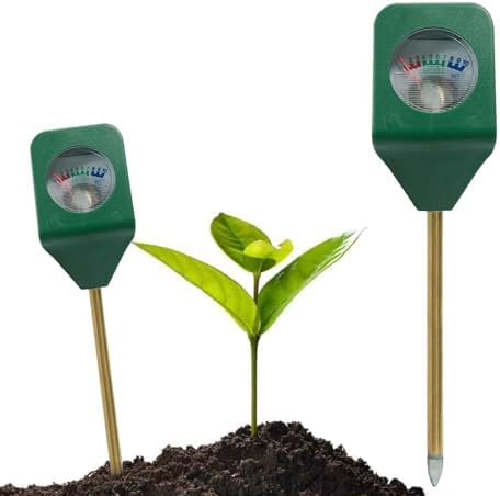 Boden Feuchtigkeitsmesser 3 In 1 - Digitales pH & Temperatur Messgerät für Hauspflanzen im Innenbereich