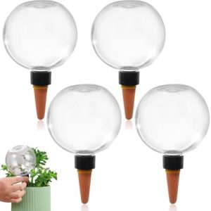 4 Stück Selbstbewässerungs-Wasserkugeln für Pflanzen - Automatische Bewässerung für Balkon und Gartenpflanzen