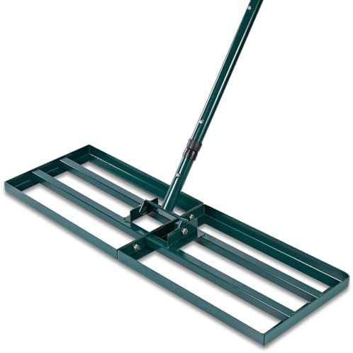 Signstek Rasenrakel aus Edelstahl – Ideales Werkzeug zum Rasenleveling und Sanden für Golfplätze