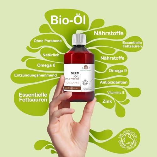 Neemöl von – Ultra Konzentriertes Virgin Öl für effektive Schädlingsbekämpfung im Garten – 1000 ml Lösung gegen Parasit