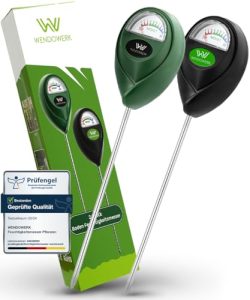 WENDOWERK® Boden Feuchtigkeitsmesser für Pflanzen - 2 Stück, batterielos, ideal für gesunde Pflanzenpflege!