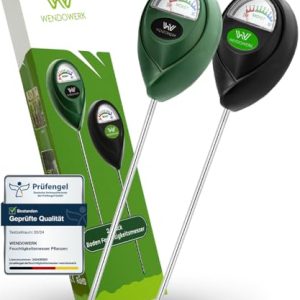 WENDOWERK® Boden Feuchtigkeitsmesser für Pflanzen - 2 Stück, batterielos, ideal für gesunde Pflanzenpflege!