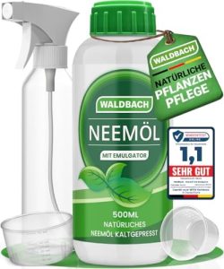 Neemöl von - Effektives Neemöl mit Emulgator für Garten- & Zimmerpflanzen - 500ml Sprühflasche!