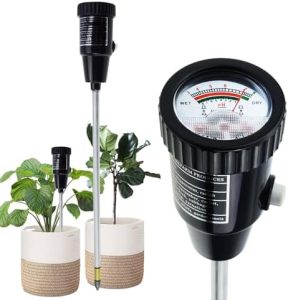 Boden pH & Feuchtigkeit Tester von – Präzises Messgerät für Garten & Landwirtschaft mit 295mm Elektrode für Innen & Auß