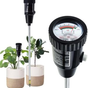 Boden pH & Feuchtigkeit Tester von – Präzises Messgerät für Garten & Landwirtschaft mit 295mm Elektrode für Innen & Auß