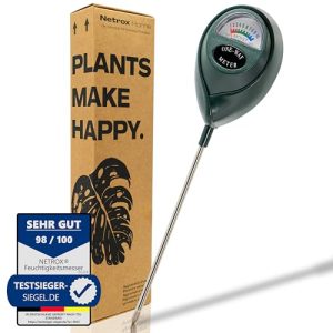 Netrox Bodenfeuchtigkeitsmesser – Präzise Technologie für Gärtner & Pflanzenliebhaber – Ideal für Anfänger & Zimmerpflan