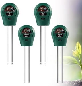Boden Feuchtigkeitsmessgerät für Pflanzen – 3 in 1 mit pH, Licht & Feuchtigkeit für Gartenarbeit und Landwirtschaft