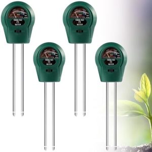 Boden Feuchtigkeitsmessgerät für Pflanzen – 3 in 1 mit pH, Licht & Feuchtigkeit für Gartenarbeit und Landwirtschaft