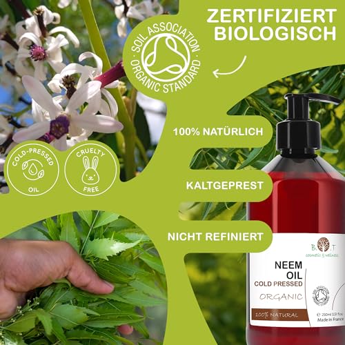Neemöl von – Ultra Konzentriertes Virgin Öl für effektive Schädlingsbekämpfung im Garten – 1000 ml Lösung gegen Parasit