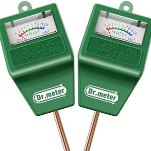 Dr.meter Bodenfeuchtigkeitsmessgerät für Pflanzen – 2 Stück, batteriefrei, ideal für Gartenliebhaber!