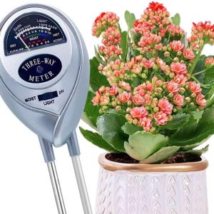 Silver Boden-Feuchtigkeitsmessgerät 3-in-1 für Pflanzen – PH/Temperatur/Licht Messgerät für Garten & Innenbereiche